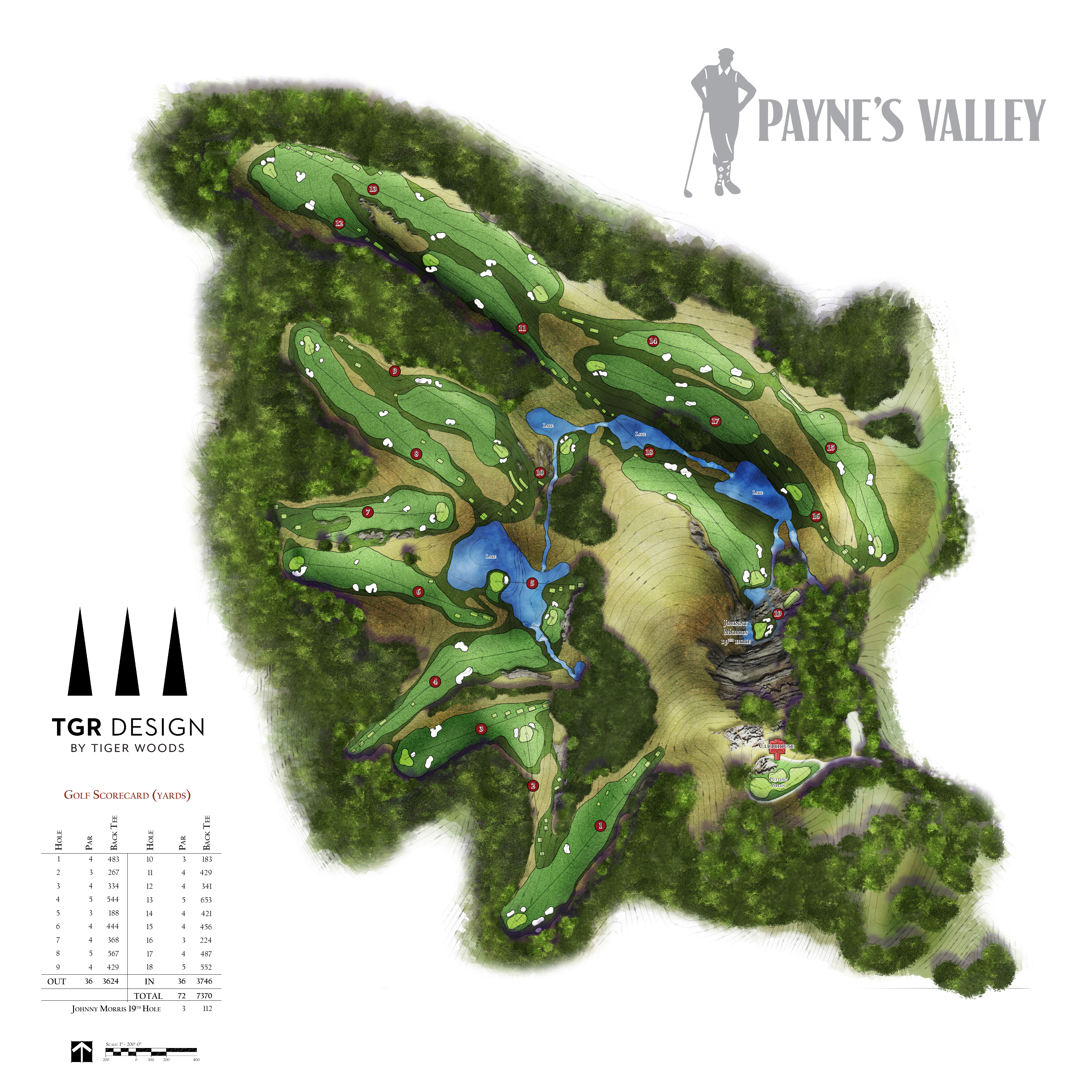 Payne's Valley Course Map